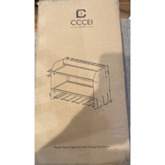 CCCEI Modular Power Tool Organizer Wall Mount with Charging Station Garage